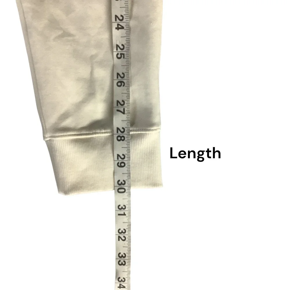 Old Navy Active Girls Jogger Pants Dynamic Fleece‎ Beige Size M/8 Zip Pockets